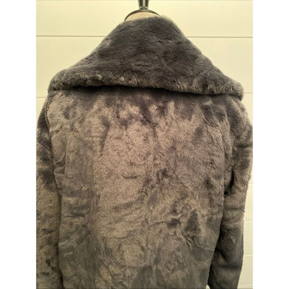 Mark Edwards Studio Faux Fur Coat / Jacket – Gray, Size Women's Medium, NWT - Picture 7 of 13